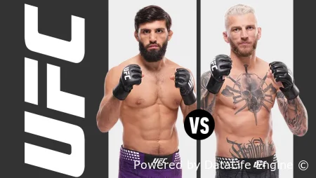 Бой Царукяна и Хукера на UFC Fight Night 265: прямая трансляция 22 ноября 2025. Включайтесь онлайн!